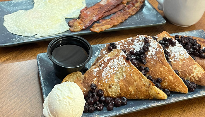 Breakfast combo from Reel Java Cafe, the best breakfast in Jamestown Kentucky.